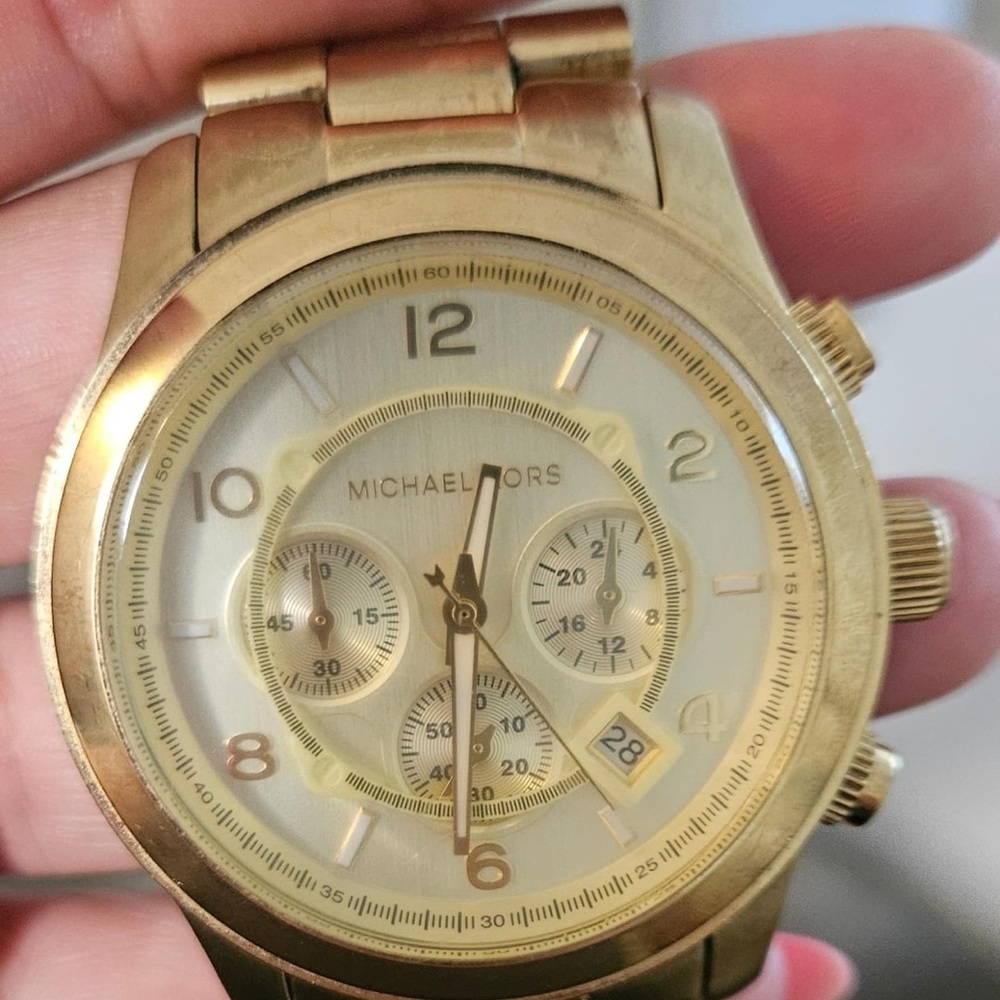 Michael Kors Gold-Tone Chronograph Watch